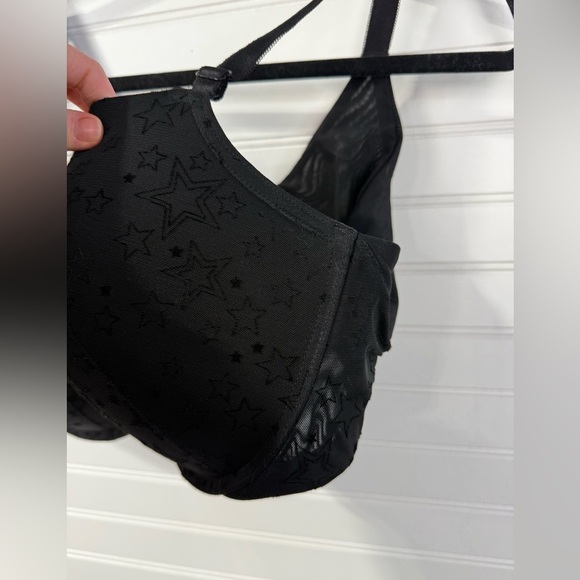 Torrid black star embellished bra. Size 44D. - Picture 7 of 9